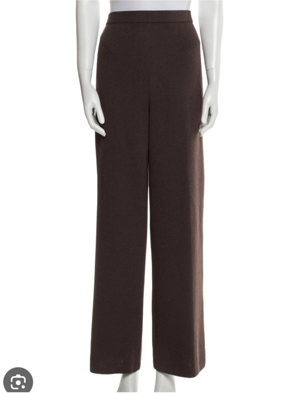 St John Womens Wide Leg Drape Elasticized Wool Loose Fit Pants Medium